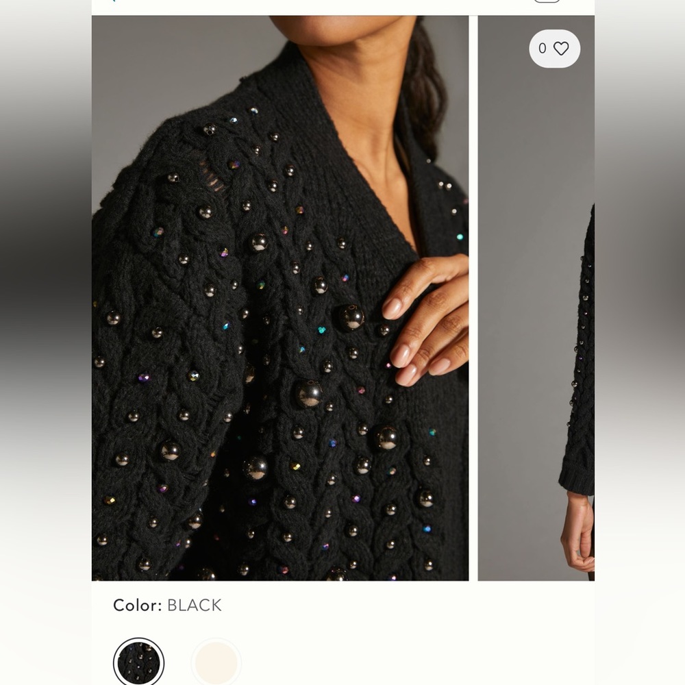 Anthropologie Pearl Cardigan Sweater - Picture 4 of 9